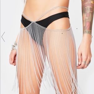 Dolls Kill Dancer Chain Skirt